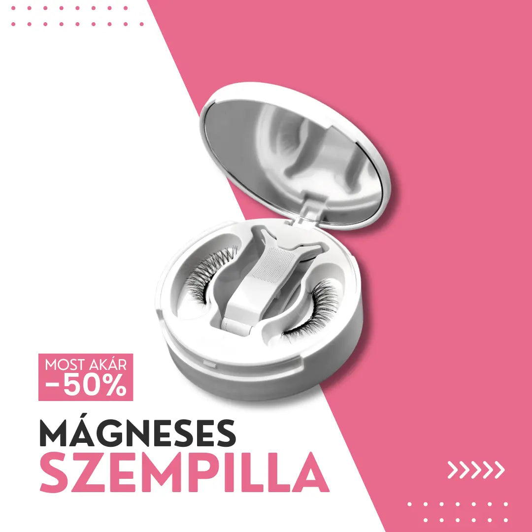 Ayori LumiLash™ mágneses szempilla prémium csomagolásban, elegáns tükörrel és applikátorral.