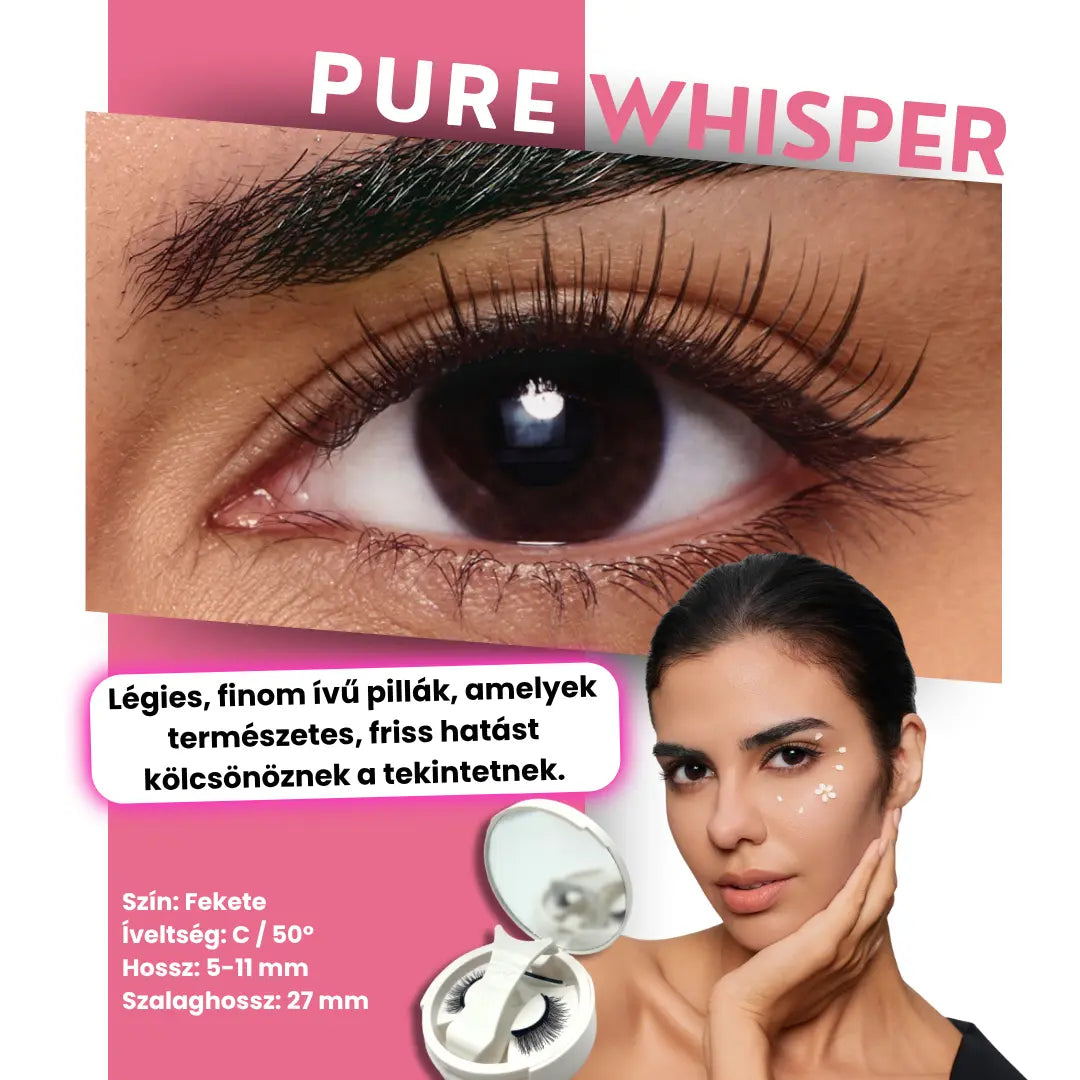 Ayori LumiLash™ Pure Whisper – lágy, természetes megjelenésű mágneses szempilla hétköznapokra.