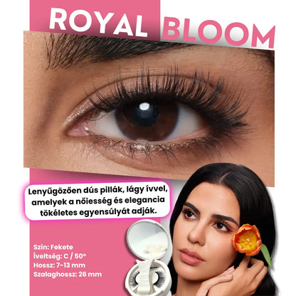 Ayori LumiLash™ Royal Bloom  – elegáns, hosszú mágneses szempilla különleges alkalmakra.